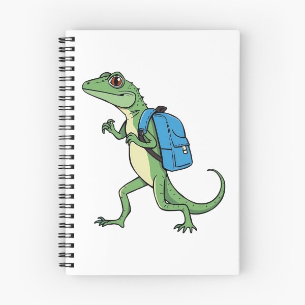 Item preview, A lizard, carrying a schoolbag to school designed and sold by DOG DESIGN.