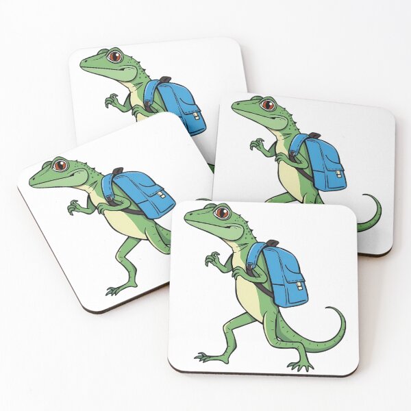 Item preview, A lizard, carrying a schoolbag to school designed and sold by DOG DESIGN.