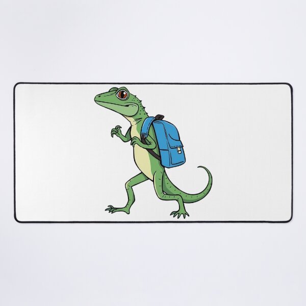 Item preview, A lizard, carrying a schoolbag to school designed and sold by DOG DESIGN.