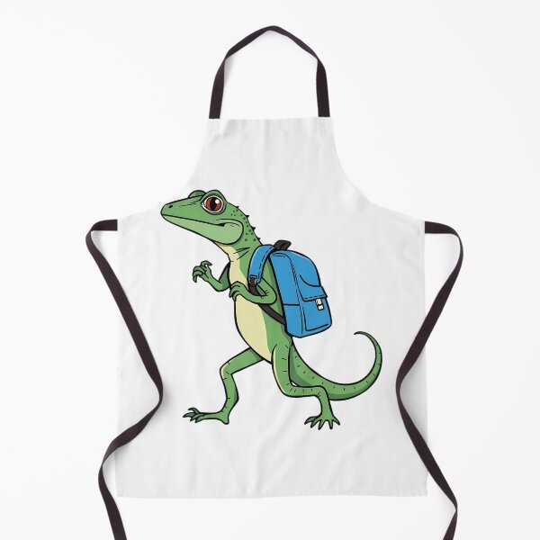 Item preview, A lizard, carrying a schoolbag to school designed and sold by DOG DESIGN.