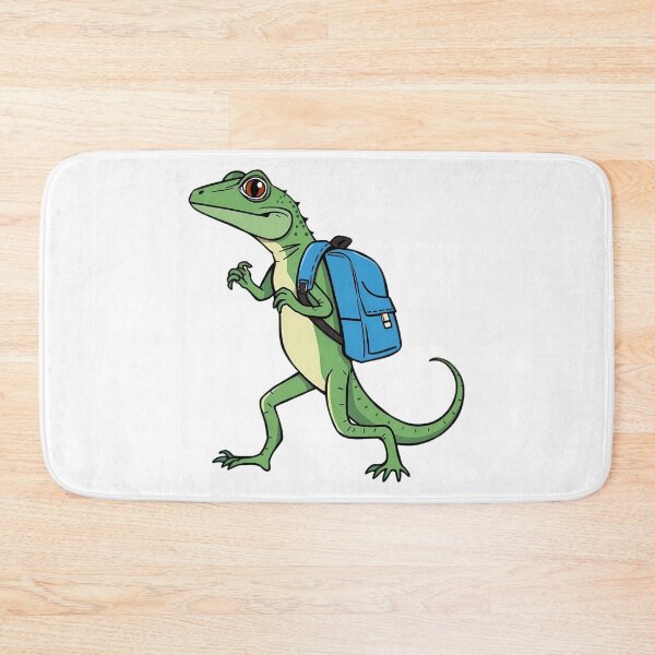 Item preview, A lizard, carrying a schoolbag to school designed and sold by DOG DESIGN.