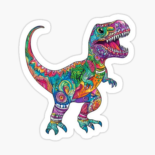 Item preview, Dinosaure floral mignon designed and sold by Jonaree Art Design.