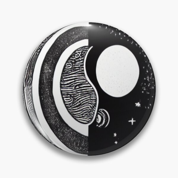 Item preview, Celestial Yin Yang Art Print - Moon Phases & Wood Grain Balance - Cosmic Harmony Design designed and sold by Imprintmarket.