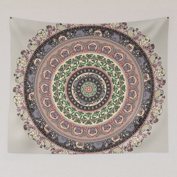 Item preview, Pug Yoga Medallion designed and sold by Huebucket.