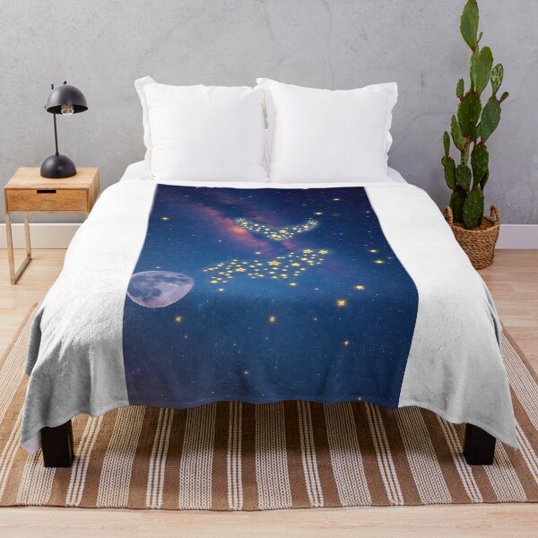 Item preview, Ethereal Celestial Animals in a Starry Night Sky with Full Moon - Dreamy Cosmic Constellation Art designed and sold by Jayara [Born To Reign].