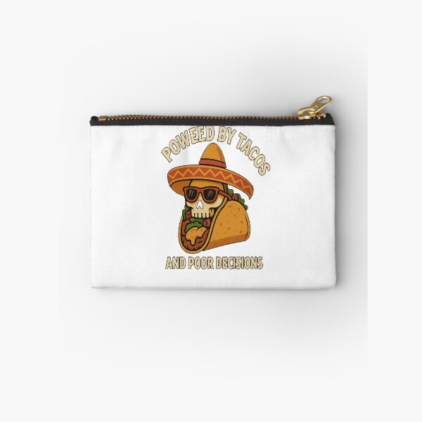 Item preview,  Powered by Tacos and Poor Decisions - Funny Taco Skull Design designed and sold by IkwtWear.