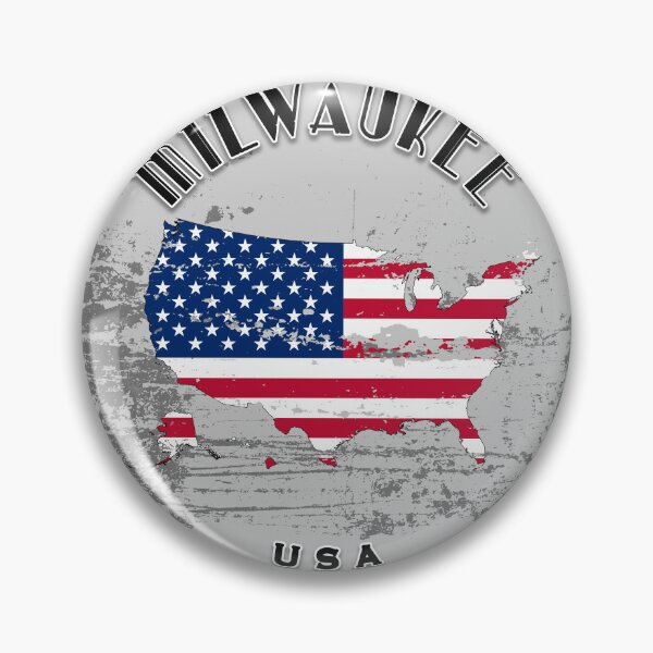 Item preview, Milwaukee United States of America Flag Worn  designed and sold by World Designs.