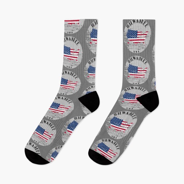Item preview, Milwaukee United States of America Flag Worn  designed and sold by World Designs.