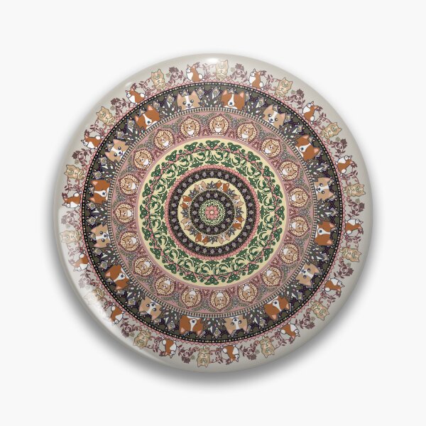 Item preview, Corgi Yoga Medallion  designed and sold by Huebucket.