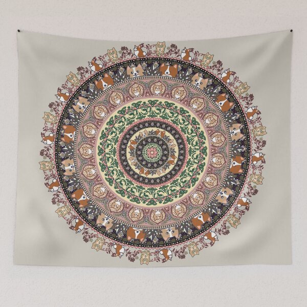 Item preview, Corgi Yoga Medallion  designed and sold by Huebucket.