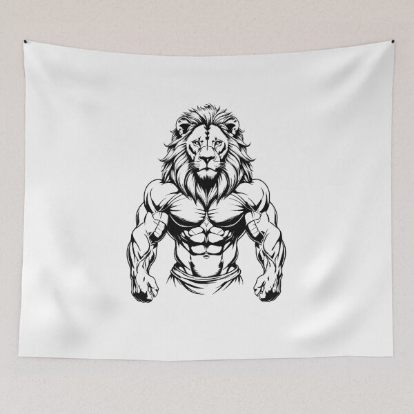 Item preview, Muscular lion designed and sold by Muskeltiere.