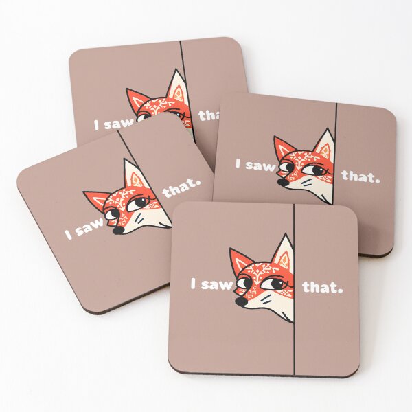 Item preview, I Saw That Nosey Fox - Curious Scandinavian Folk Art by heidiannemorris © designed and sold by FOLK ART FUSION by heidiannemorris.