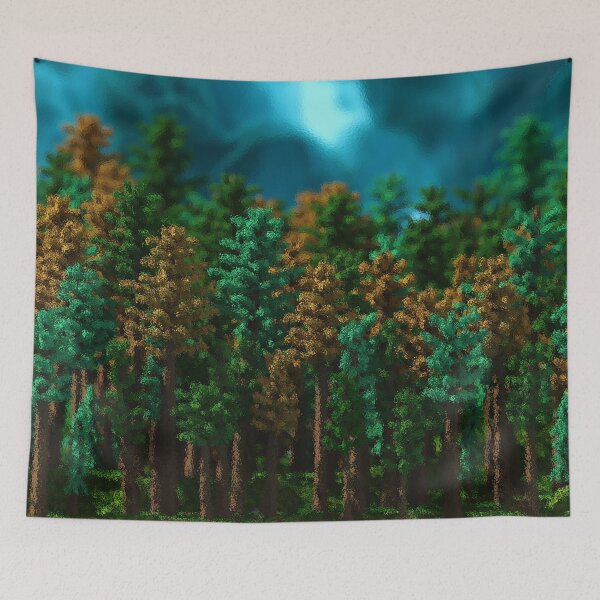 Item preview, Old Growth ( Voxel Trees - Blurry) Day designed and sold by PotatoVonEpicus.