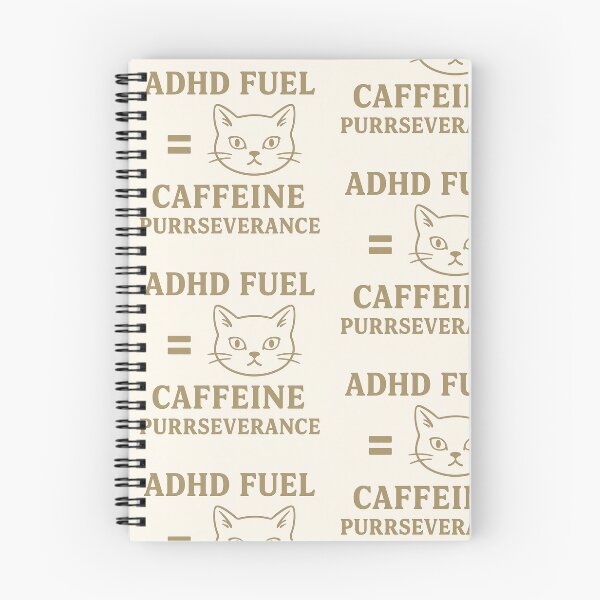 Item preview, ADHD FUEL = CAFFEINE + PURRSEVERANCE – Funny ADHD Cat Mug | Coffee Lover Gift designed and sold by Paperpoison.