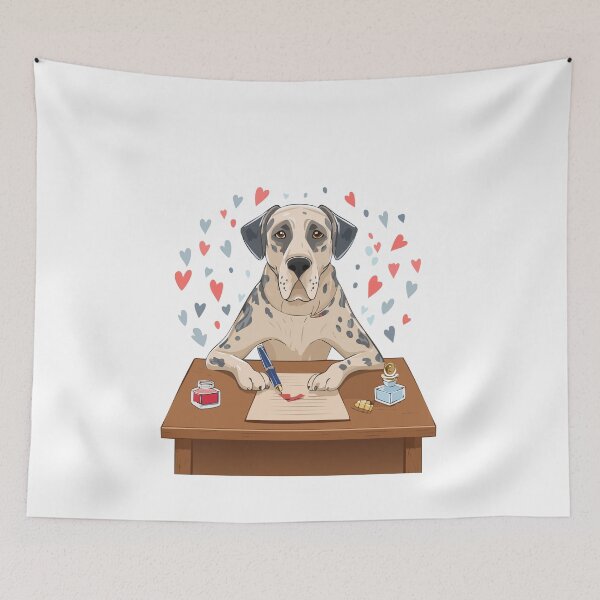 Item preview, Writing Great Dane designed and sold by Doggenhaus.