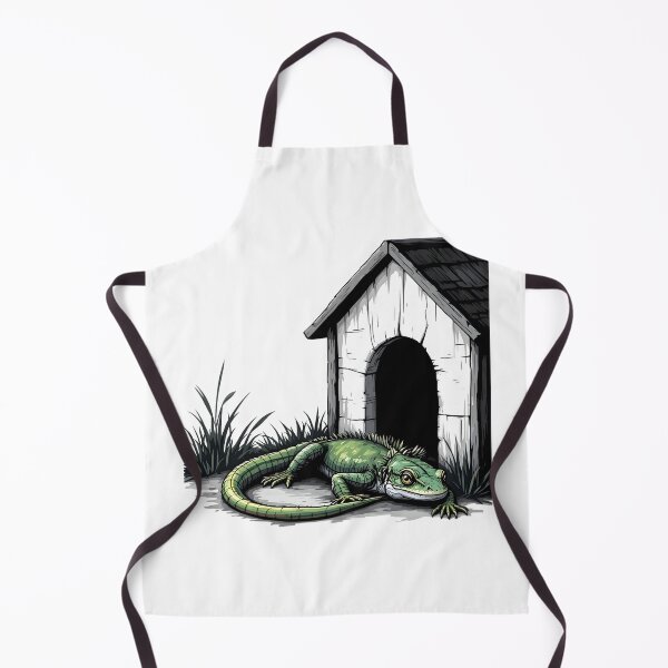Item preview, A lizard lying next to the dog house designed and sold by DOG DESIGN.