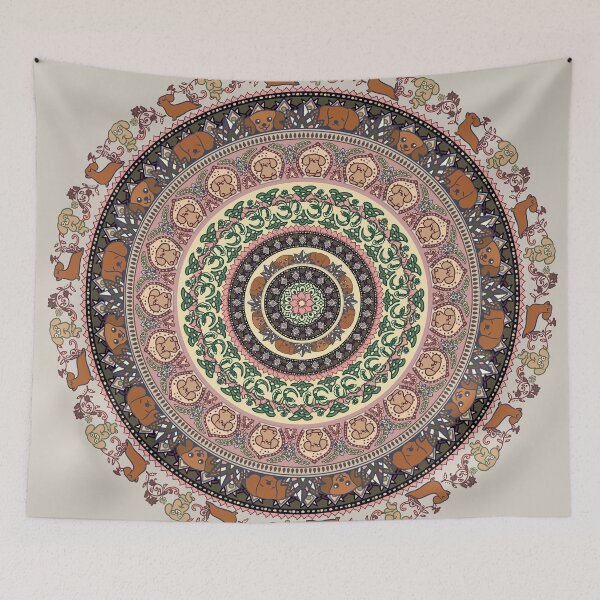 Item preview, Dachshund Yoga Medallion  designed and sold by Huebucket.