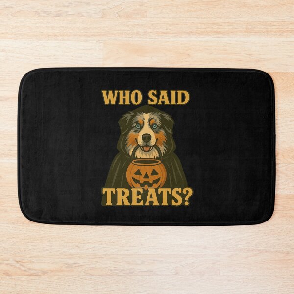 Item preview, Australian Shepherd Halloween Who Said Treats Pumpkin Witch Costume Mom Dad Kids designed and sold by FurryHavenPH.