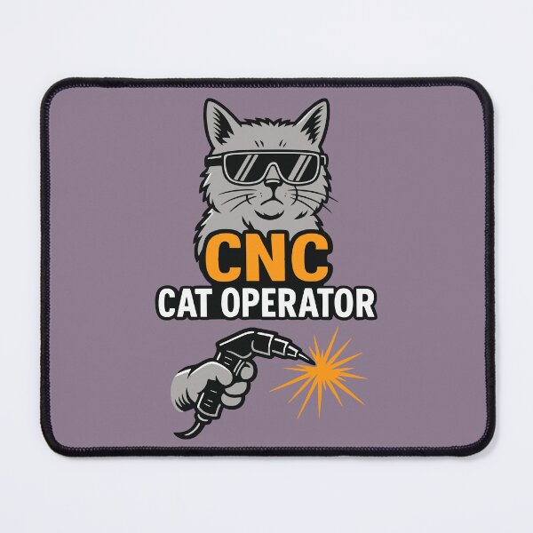 Item preview, CNC Cat Operator – Funny Welding Cat Machinist Design designed and sold by Nick29S.