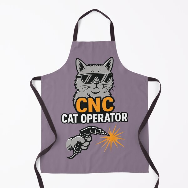 Item preview, CNC Cat Operator – Funny Welding Cat Machinist Design designed and sold by Nick29S.