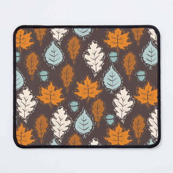 Item preview, Linocut Fall Leaves-2 designed and sold by Farissa Designs.