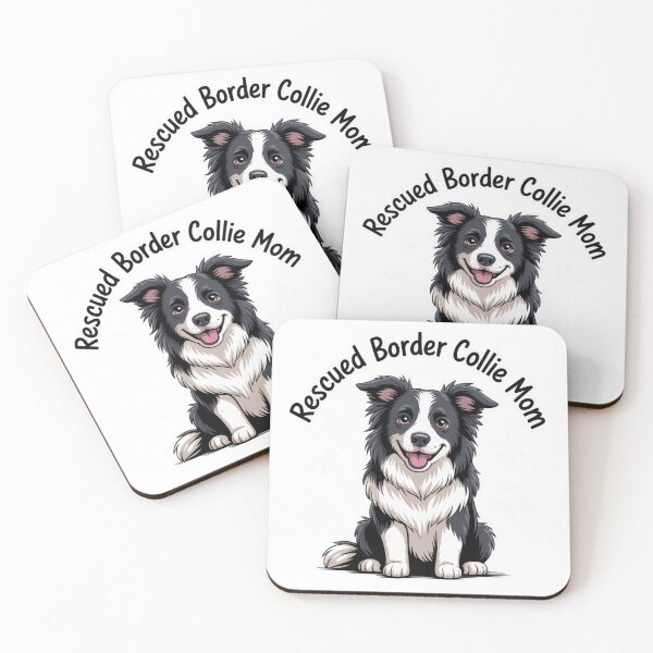 Artikelvorschau, Gerettete Border Collie-Mutter entworfen und verkauft von NicolasGlowArt.