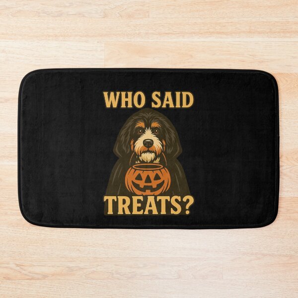 Item preview, Bernedoodle Halloween Who Said Treats Pumpkin Witch Costume Mom Dad Kids designed and sold by FurryHavenPH.