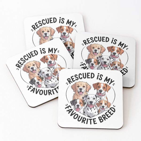 Item preview, Rescued Is My Favourite Breed designed and sold by NicolasGlowArt.