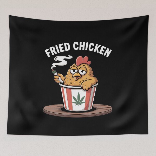 Item preview, Fried Chicken 420 - A perfect gift for anyone who loves chill vibes, funny memes, and the baked energy of 420 culture. designed and sold by ZyziowskyArt.