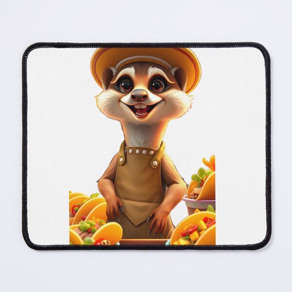 Item preview, Adorable Meerkat Taquero | Funny Foodie Animal | Taco Tuesday Design designed and sold by BGM by AI.