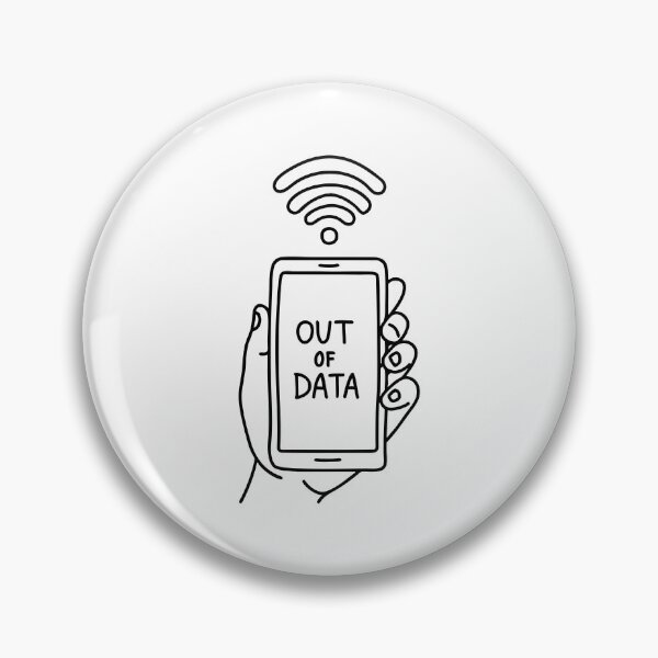 Item preview, Illustration of a phone screen showing Out of data and WiFi symbol designed and sold by rasagamastore.