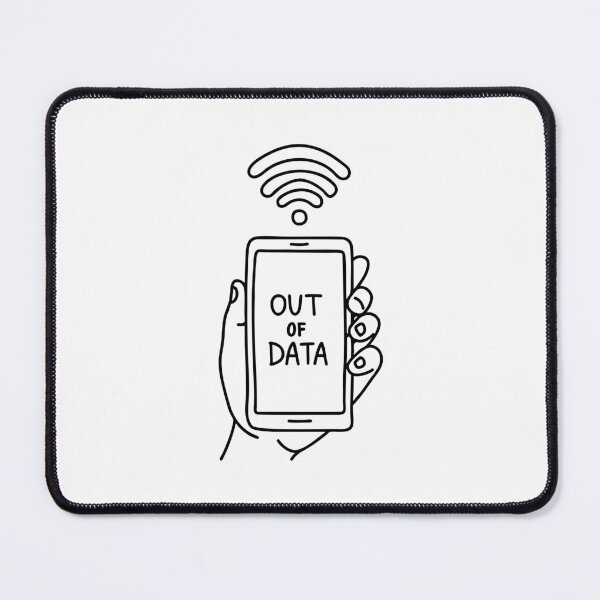 Item preview, Illustration of a phone screen showing Out of data and WiFi symbol designed and sold by rasagamastore.