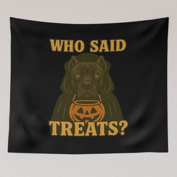 Item preview, Cane Corso Halloween Who Said Treats Pumpkin Witch Costume Mom Dad Kids designed and sold by FurryHavenPH.
