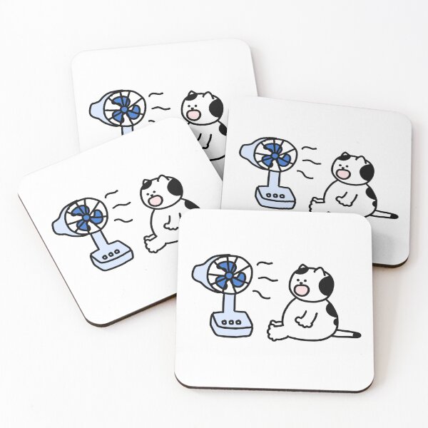 Item preview, a Cat in front of a fan designed and sold by superbaechoo.