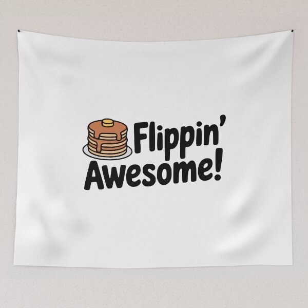 Item preview, Flippin' Awesome! Cute Pancake Pun designed and sold by PMCreative.