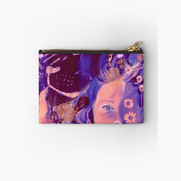 Item preview, Lion and Woman Abstract Portrait with Daisies designed and sold by kristanbilling.