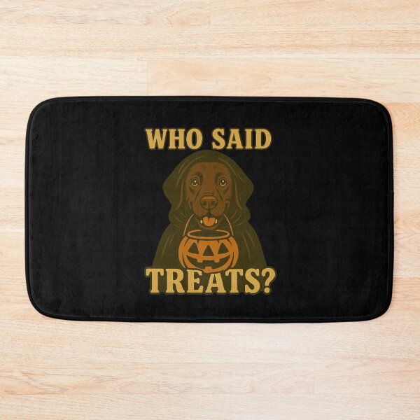 Artikelvorschau, Chocolate Labrador Halloween Who Said Treats Kürbis Hexenkostüm Mama Papa Kinder entworfen und verkauft von FurryHavenPH.