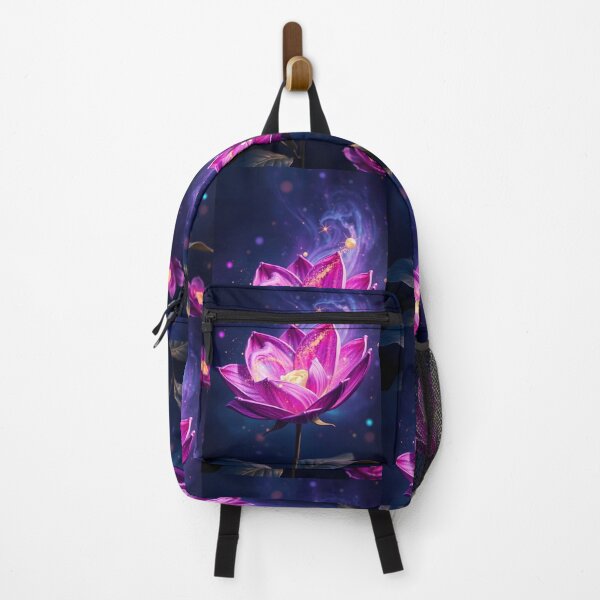 Item preview, Lush 3D Render of a Vibrant Abstract Digital Painting of a Glowing Lotus Flower in a Cosmic Setting designed and sold by Jayara [Born To Reign].