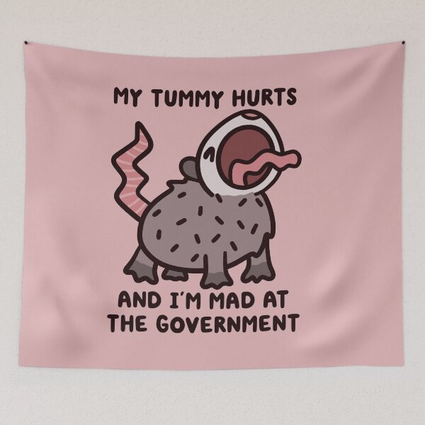 Item preview, screaming possum my tummy hurts and I'm mad at the government designed and sold by kaybowzie.