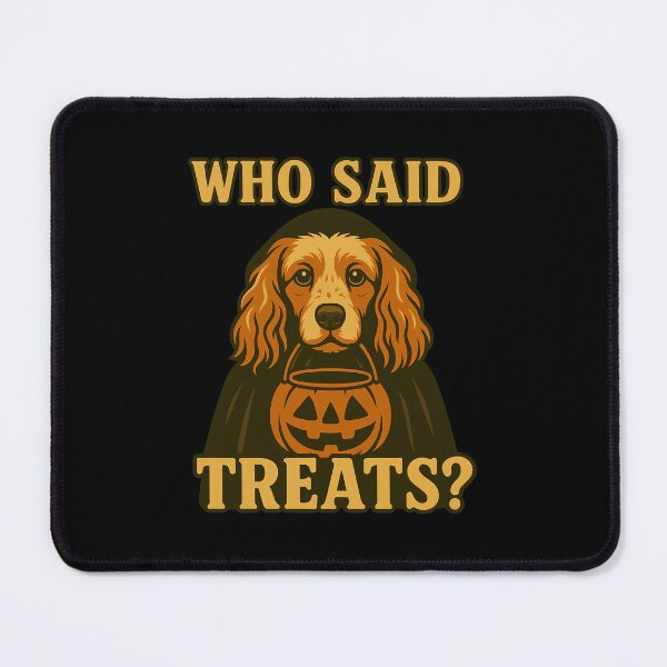 Item preview, Cocker Spaniel Halloween Who Said Treats Pumpkin Witch Costume Mom Dad Kids designed and sold by FurryHavenPH.