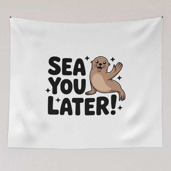 Item preview, Sea You Later! Cute Sea Lion Pun designed and sold by PMCreative.