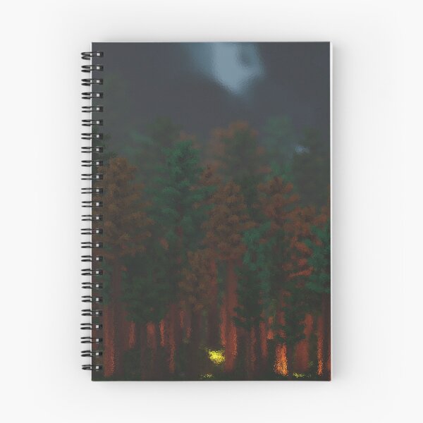 Item preview, Old Growth ( Voxel Trees - Blurry ) Night designed and sold by PotatoVonEpicus.