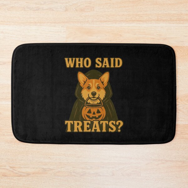 Item preview, Corgi Halloween Who Said Treats Pumpkin Witch Costume Mom Dad Kids designed and sold by FurryHavenPH.