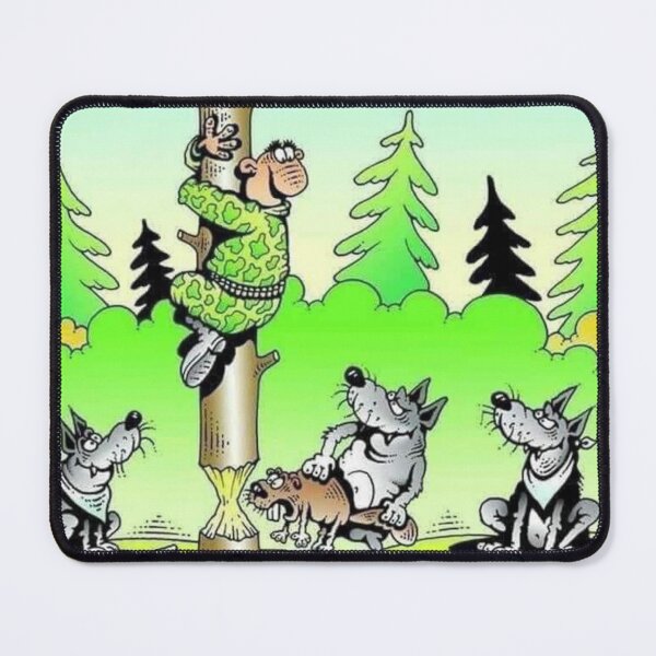 Item preview, Wolves Camping Fail – Funny Forest Cartoon designed and sold by Cypher-Shop.