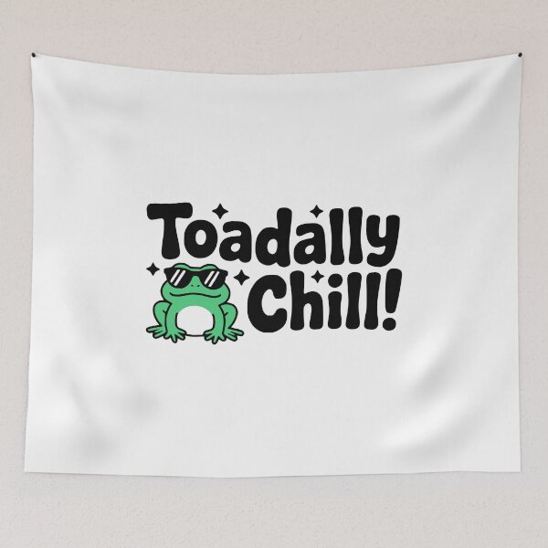 Item preview, Toadally Chill! Cute Toad Pun designed and sold by PMCreative.