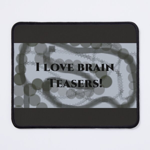 Item preview, I love brain teasers  designed and sold by McFleur's Lens.