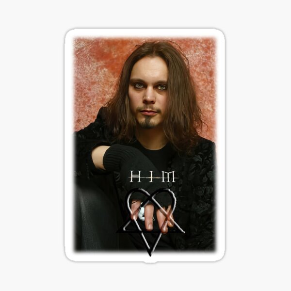 Item preview, Ville Valo _beard image with heartagram designed and sold by MusicVibesTee.