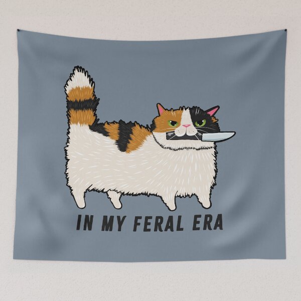 Item preview, In My Feral Era Calico Cat designed and sold by KilkennyCat Art.