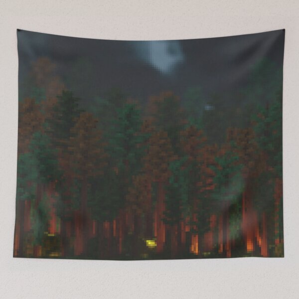 Item preview, Old Growth ( Voxel Trees - Low Resolution ) Night designed and sold by PotatoVonEpicus.