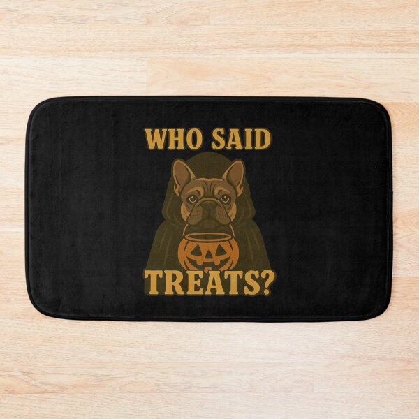 Artikelvorschau, Französische Bulldogge Halloween Who Said Treats Kürbis Hexe Kostüm Mama Papa Kinder entworfen und verkauft von FurryHavenPH.